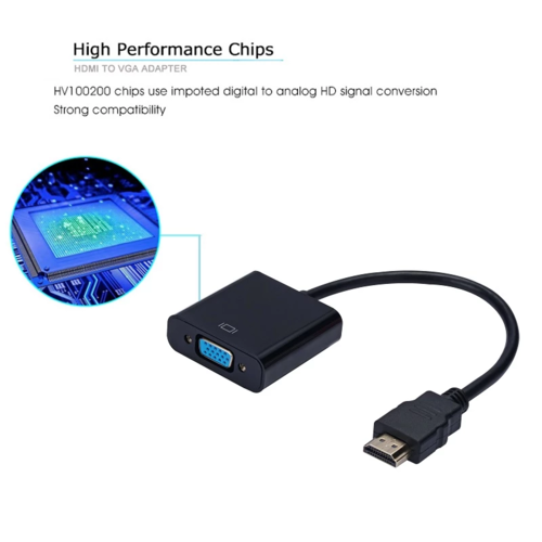 1080P HDMI-compatible to VGA Adapter