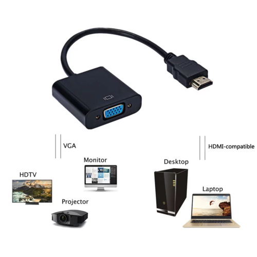 1080P HDMI-compatible to VGA Adapter